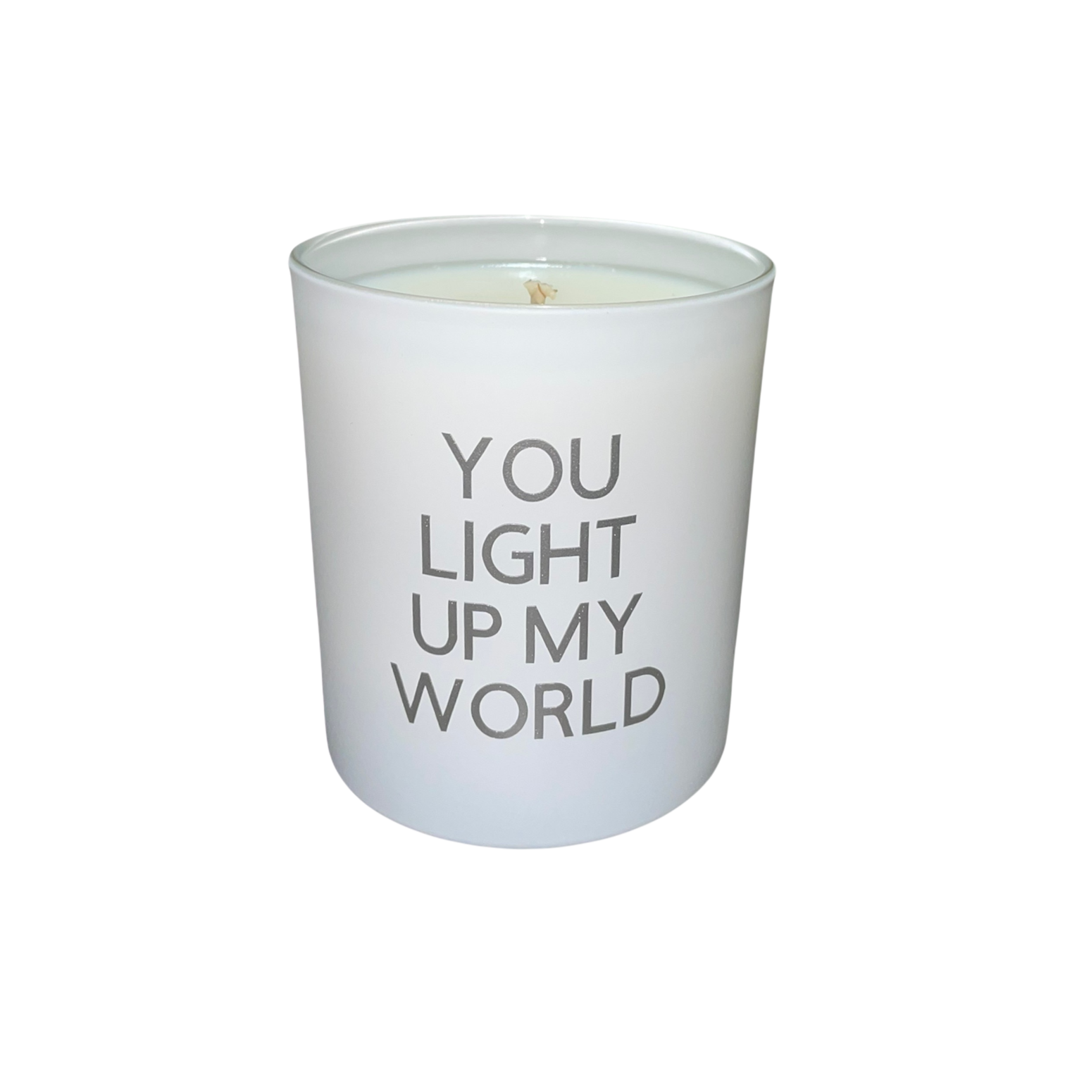 Soy Wax Scented Candle - Customised - white