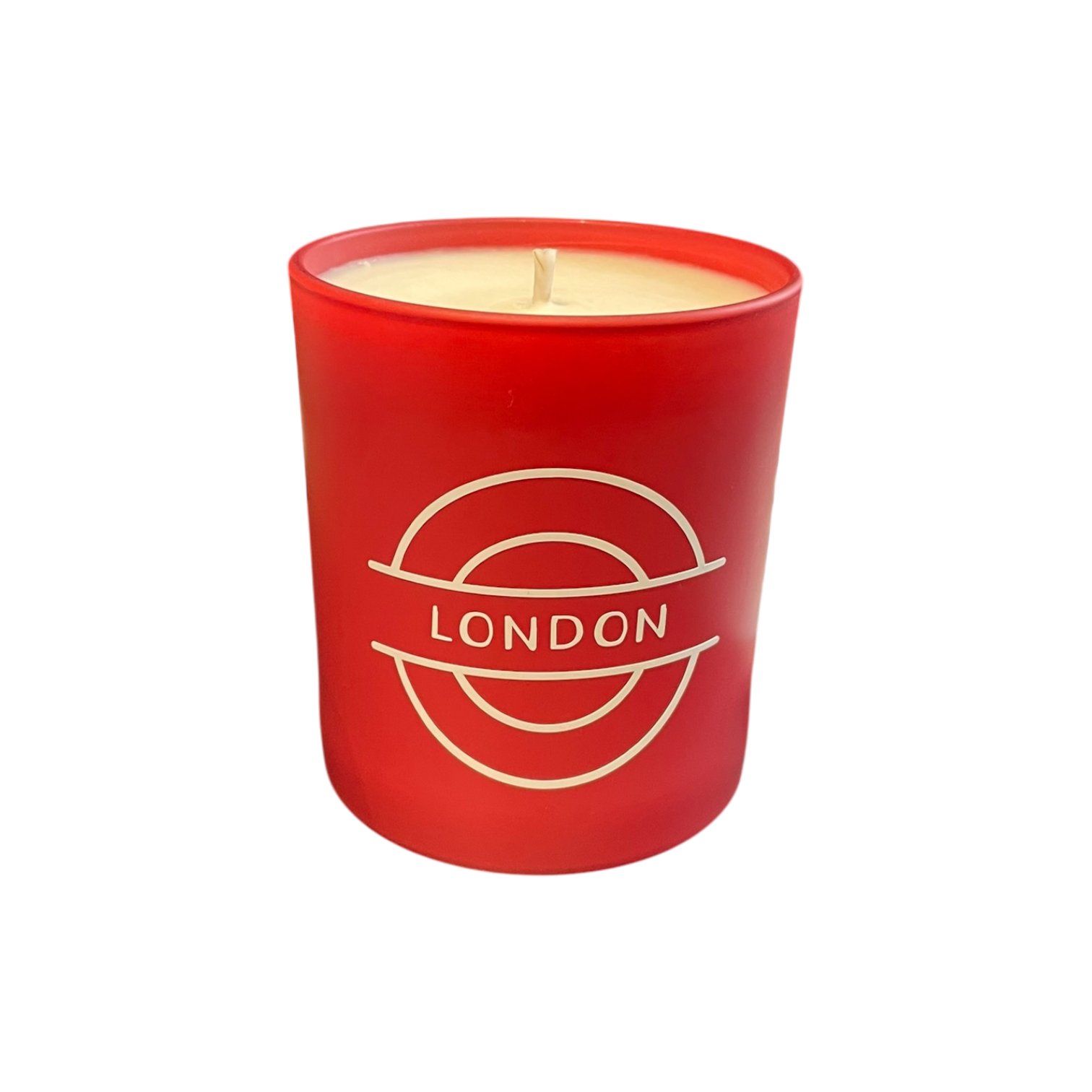 Soy Wax Scented Candle - London - red