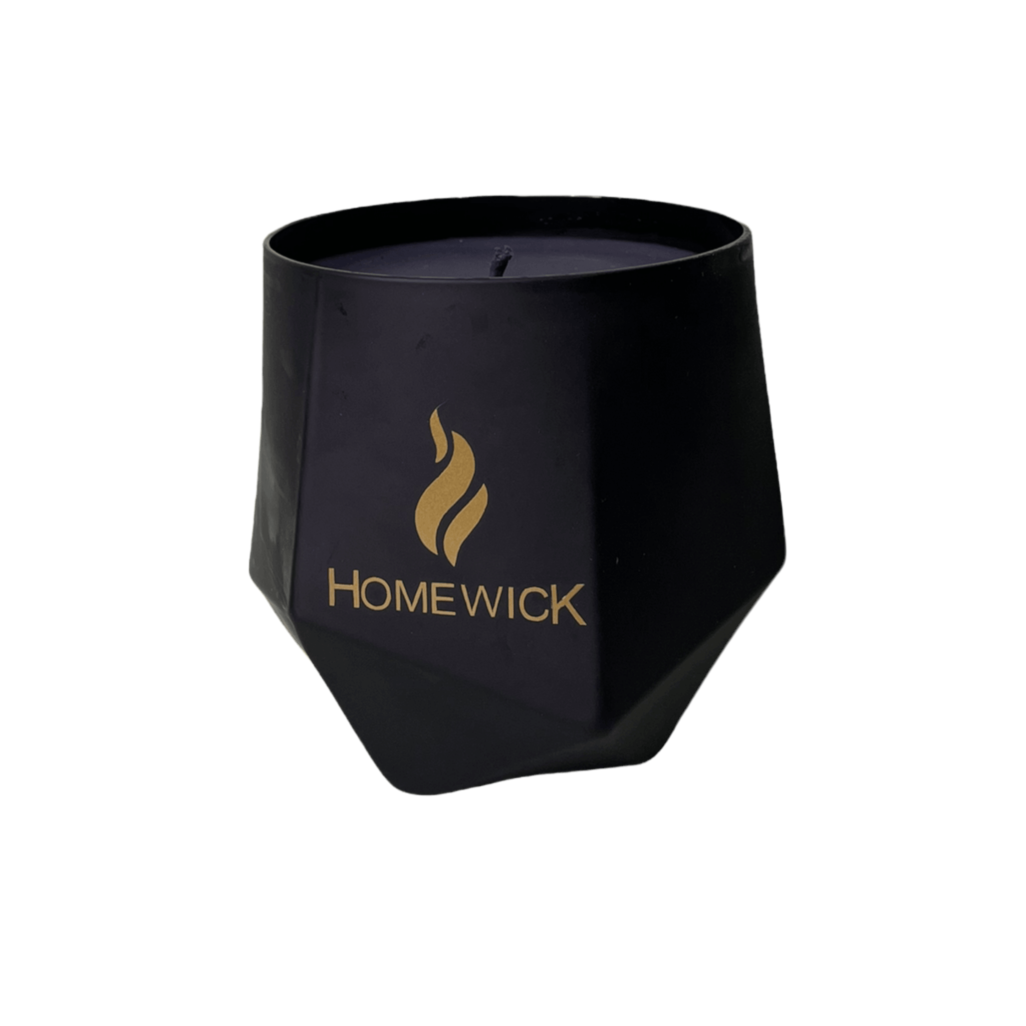 Soy Wax Scented Candle - Geometric - Black