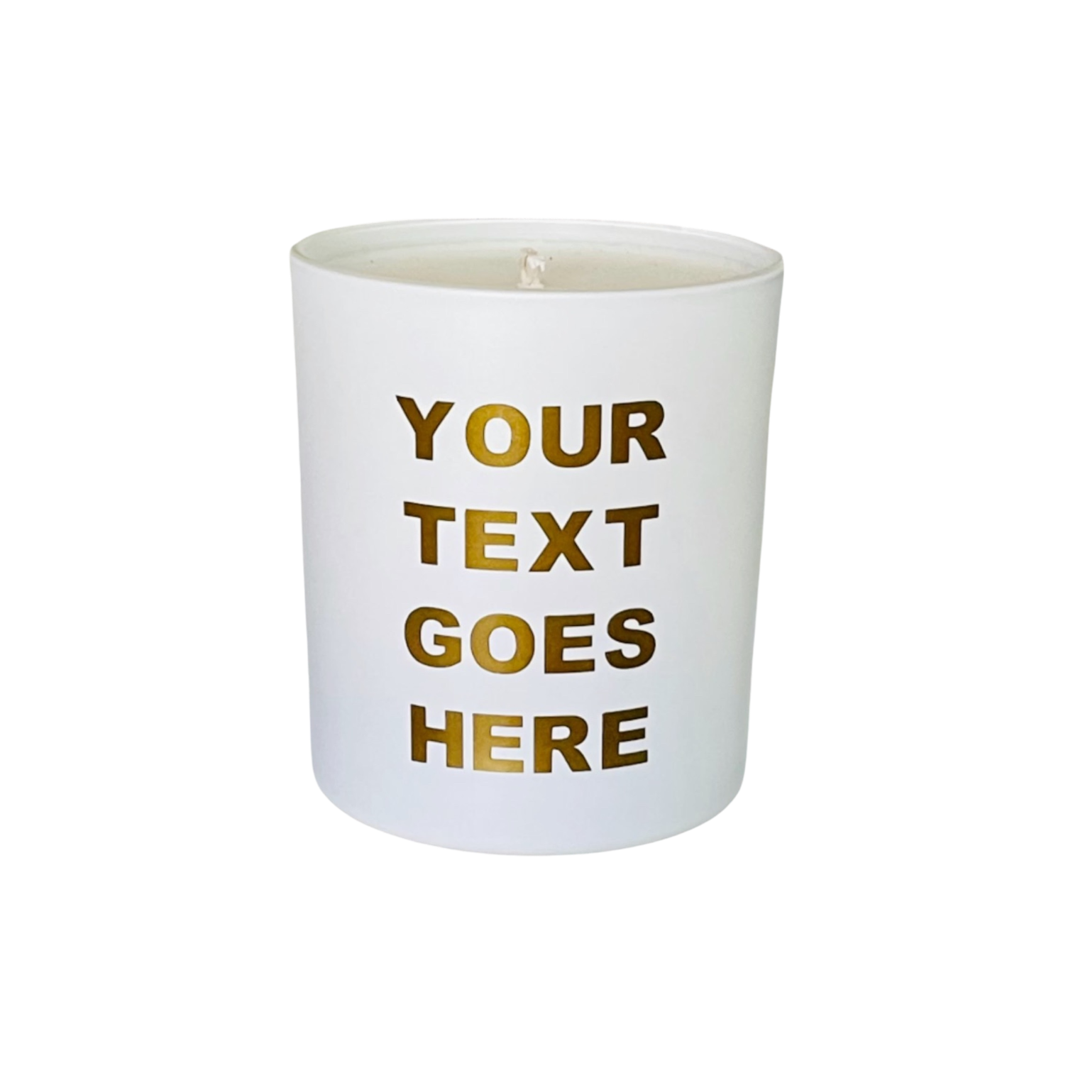 Soy Wax Scented Candle - Customised - white