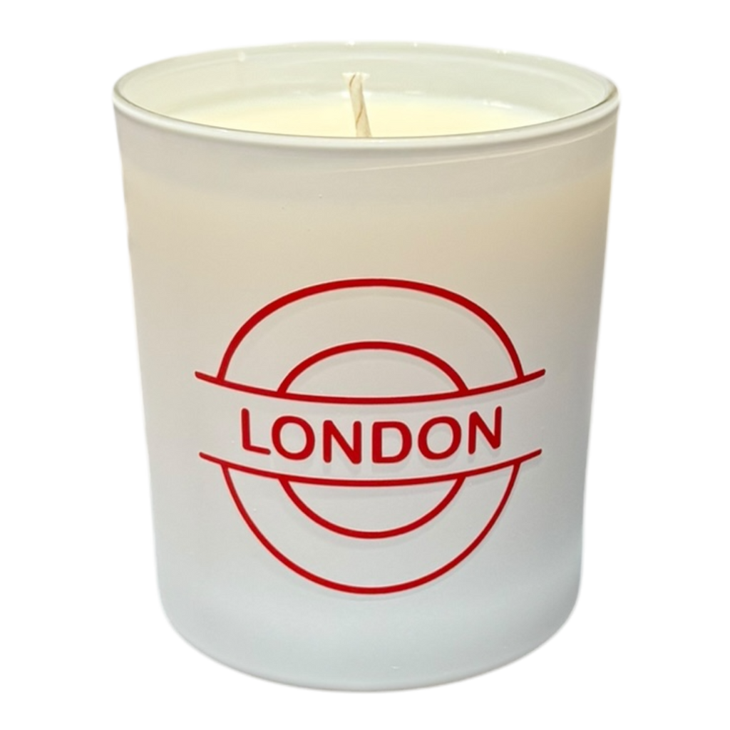 Soy Wax Scented Candle - London - white