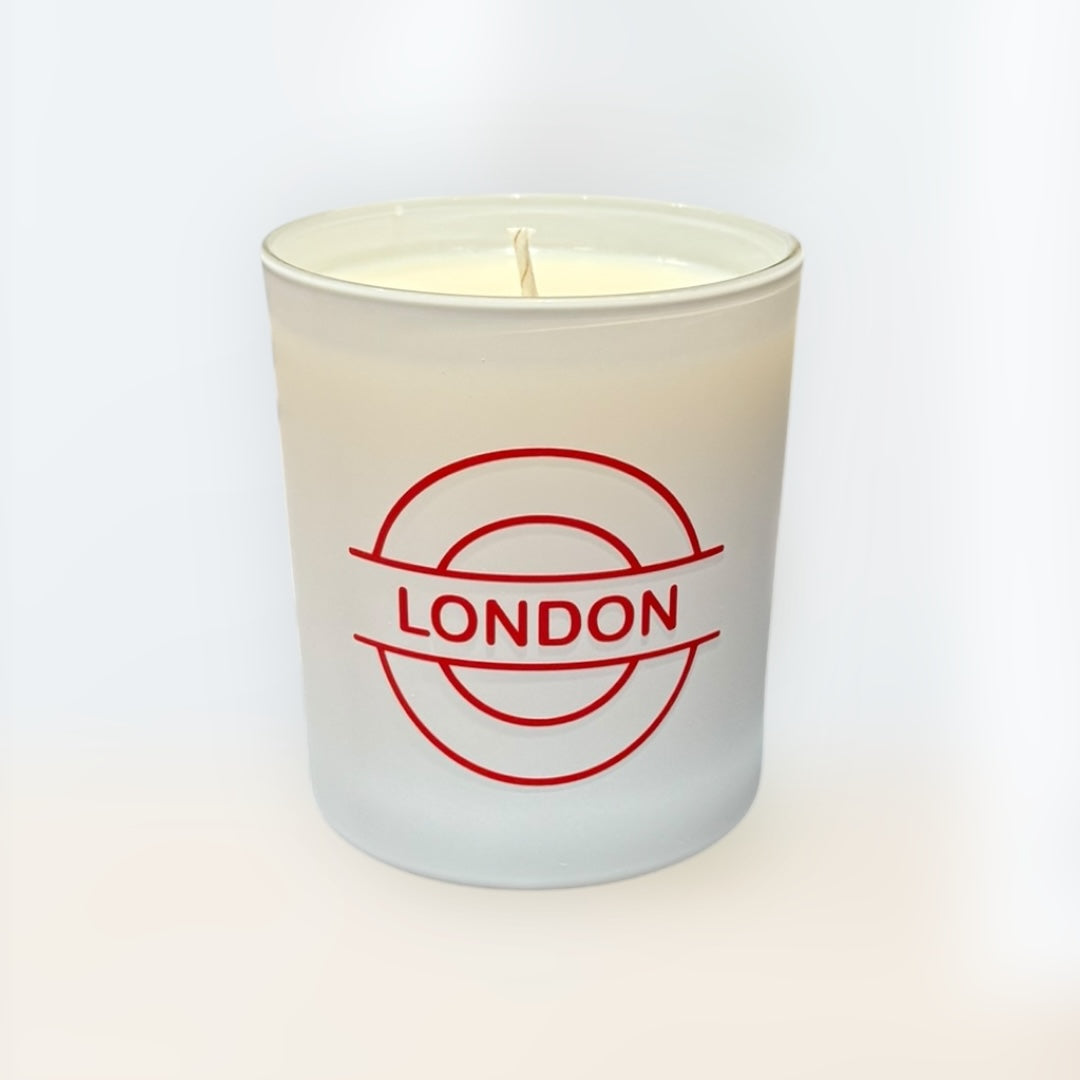 Soy Wax Scented Candle - London - white