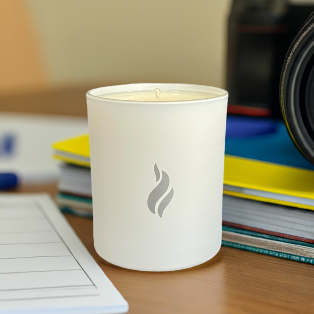 Soy Wax Scented Candle - Medium - White